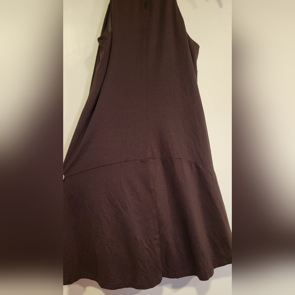 Sugar & lips brown halter style mini dress/tunic with pockets on sides - Picture 2 of 5